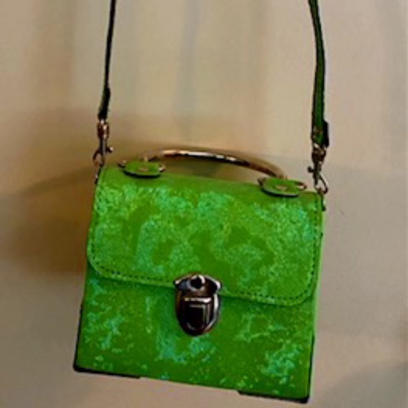 Handbags - Mini holographic suitcase purse